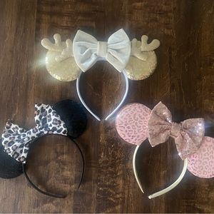 Bundle of 3 Minnie Mouse Sequin Ears
